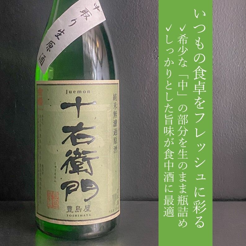 Junmai-Nama-Genshu without filtration “Juemon” 720ml